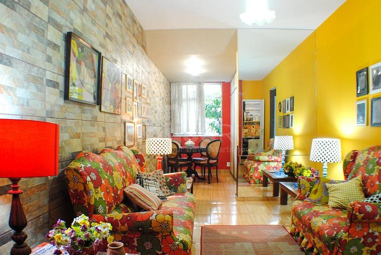 Color Foul Apartament in Copacabana Heart C1-0016