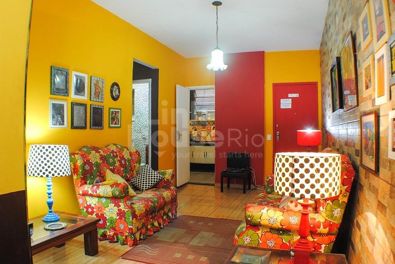 Color Foul Apartament in Copacabana Heart C1-0016