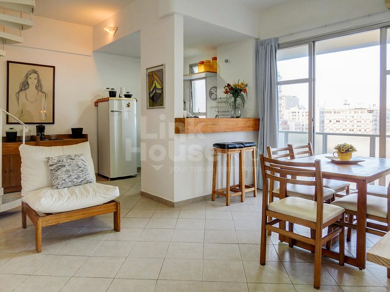 Linkhouse - ACONCHEGANTE COBERTURA DUPLEX IPANEMA #Y1-0015
