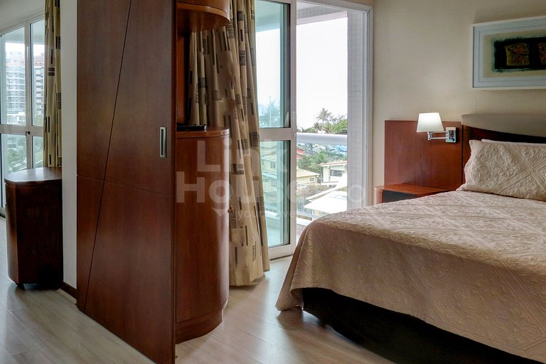 Linkhouse Rio: SEU FLAT COM VARANDA E VISTA NA QUADRA DA PRA