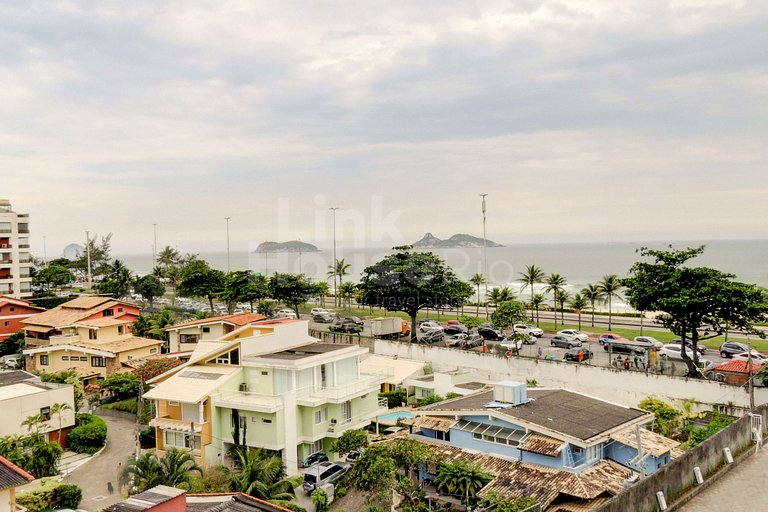 Linkhouse Rio: SEU FLAT COM VARANDA E VISTA NA QUADRA DA PRA
