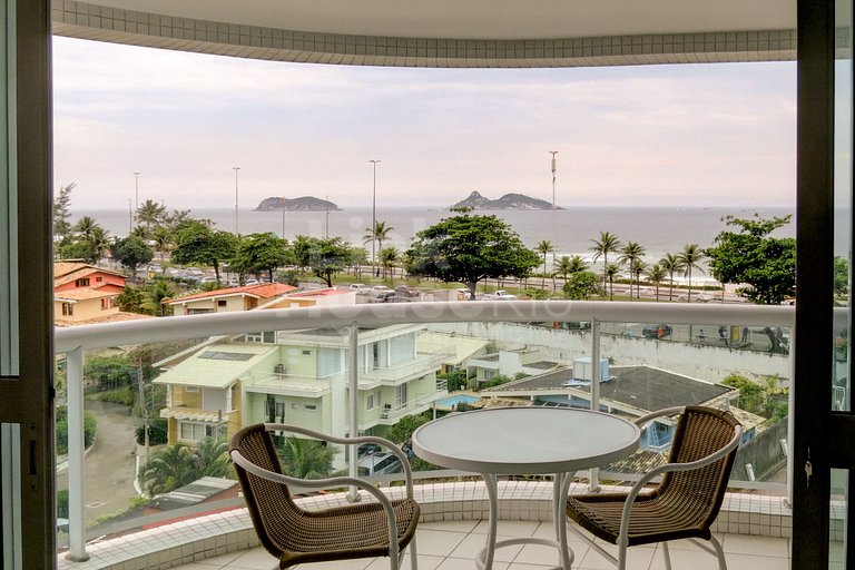 Linkhouse Rio: SEU FLAT COM VARANDA E VISTA NA QUADRA DA PRA