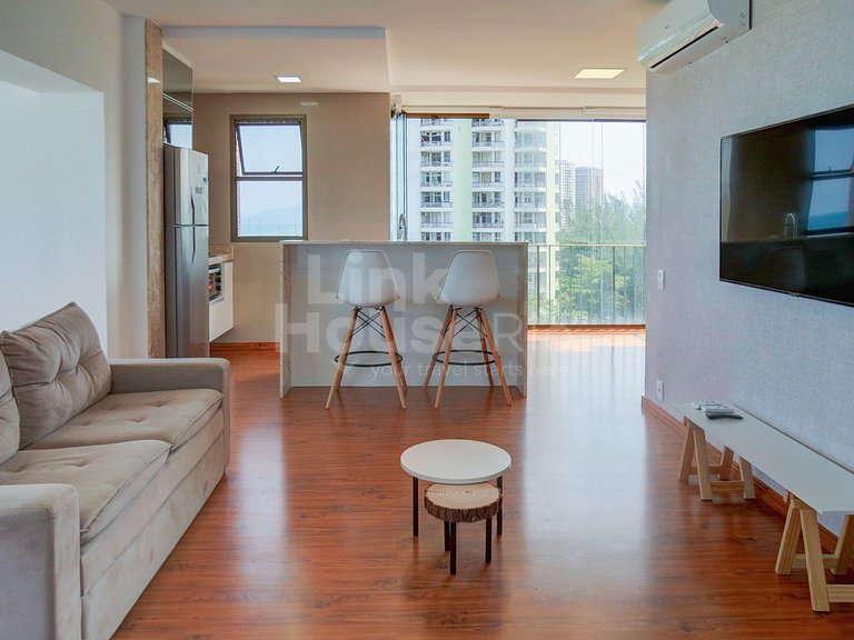 Apart Hotel com Maravilhosa Vista Mar na Barra de Tijuca B1-