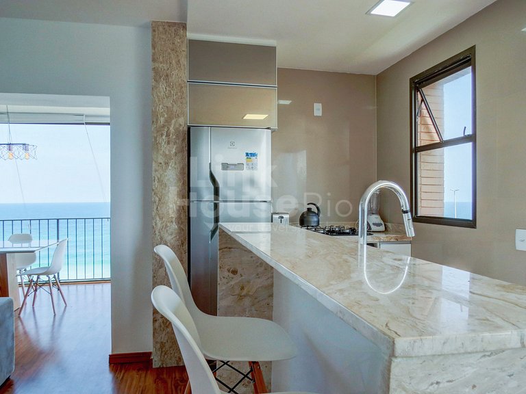 Apart Hotel com Maravillosa Vista Mar en Barra de Tijuca B1-