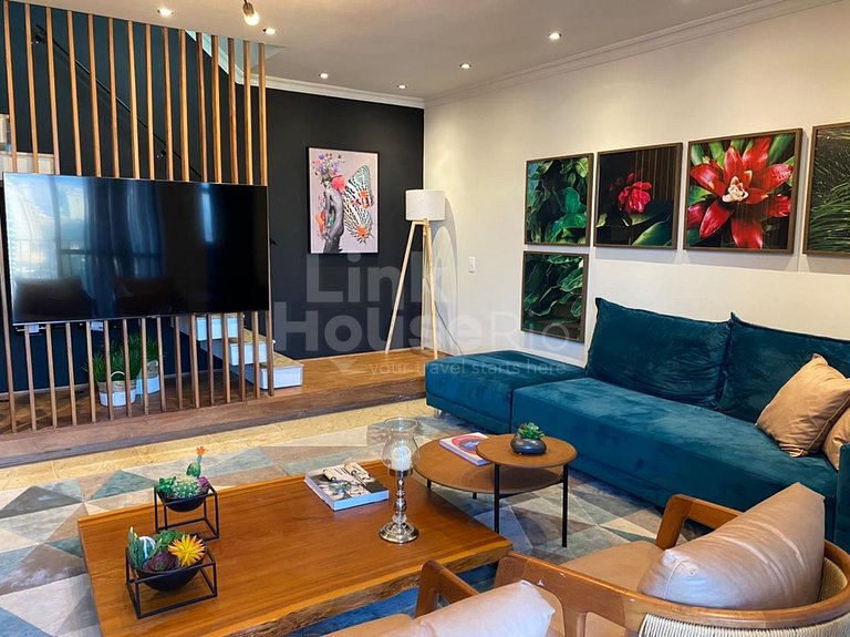 Cobertura de Luxo com Vista Mar em Apart Hotel RHR B11-008