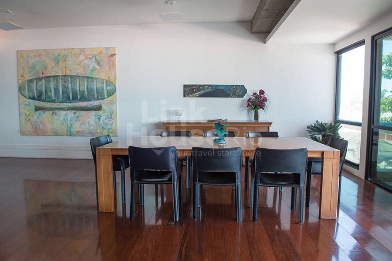 LinkHouse - SUA CASA DESCOLADA COM VARANDÃO EM FRENTE AO MAR