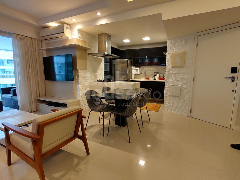 Lanai Apart Hotel, Flat Moderno com Vista Mar no Posto 2 da