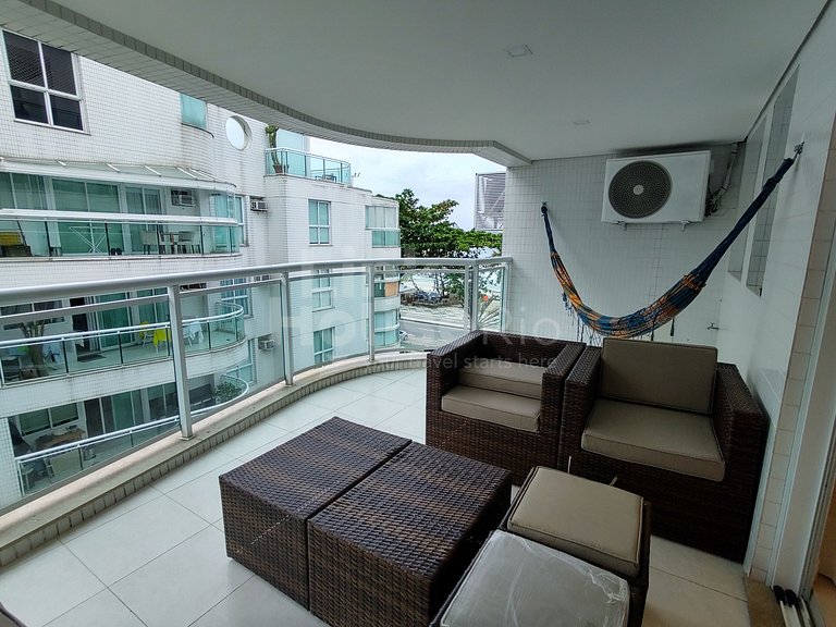 Lanai Apart Hotel, Flat Moderno com Vista Mar no Posto 2 da