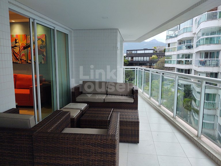 Lanai Apart Hotel, Flat Moderno com Vista Mar no Posto 2 da