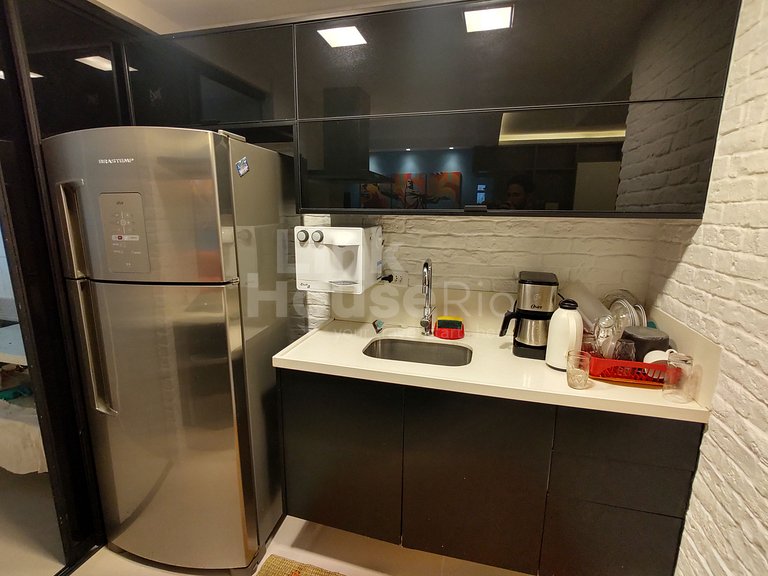 Lanai Apart Hotel, Flat Moderno com Vista Mar no Posto 2 da