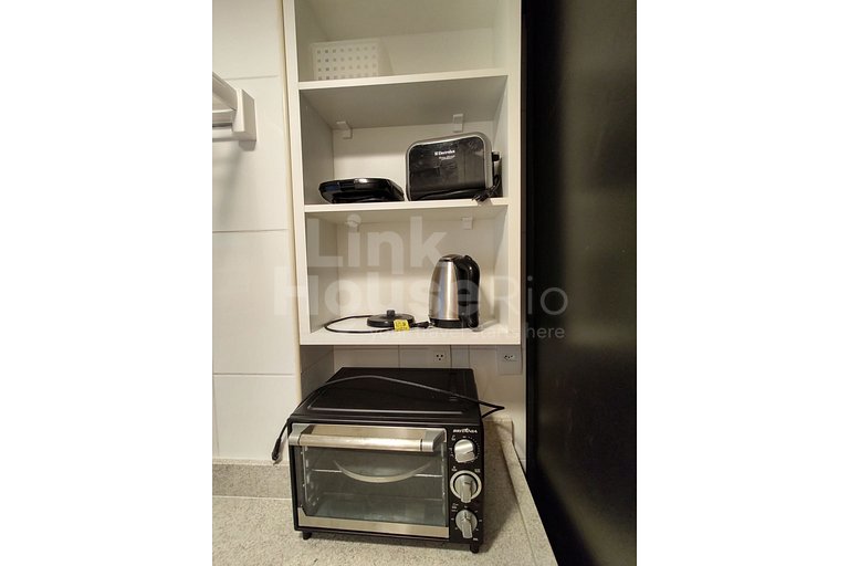 Lanai Apart Hotel, Flat Moderno com Vista Mar no Posto 2 da