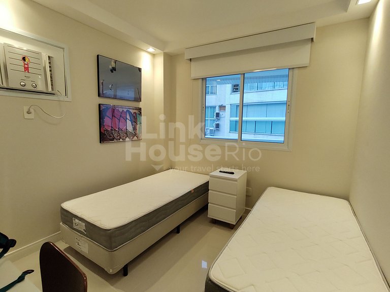 Lanai Apart Hotel, Flat Moderno com Vista Mar no Posto 2 da