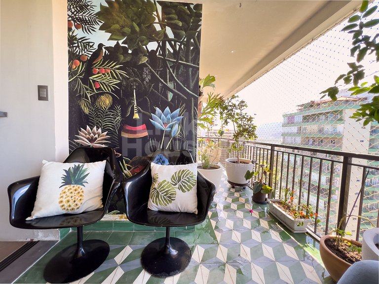 Maravilhosa Cobertura com Vista Panorâmica, Piscina e varand