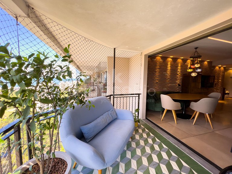 Maravilhosa Cobertura com Vista Panorâmica, Piscina e varand