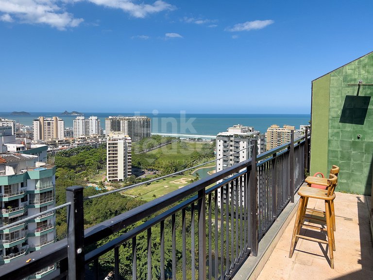 Maravilhosa Cobertura com Vista Panorâmica, Piscina e varand