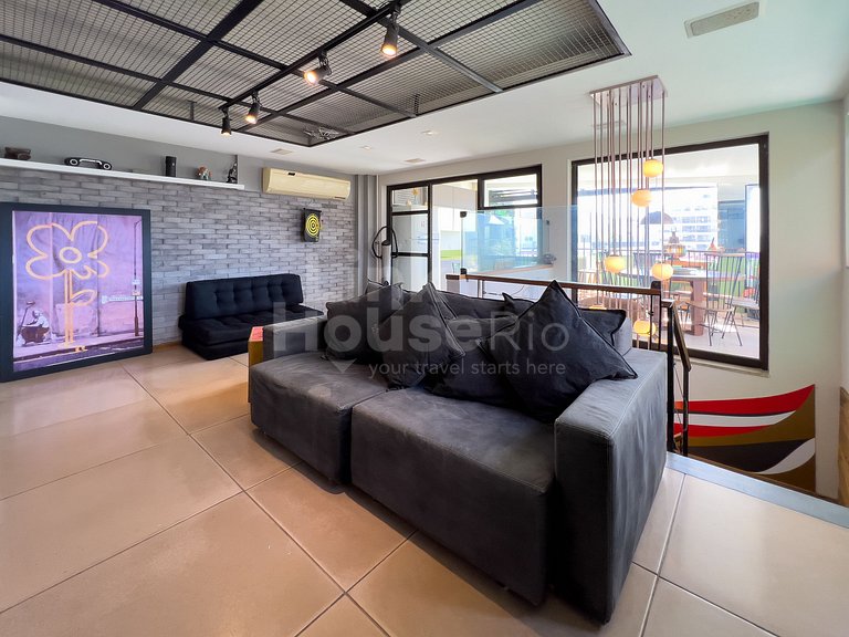 Maravilhosa Cobertura com Vista Panorâmica, Piscina e varand