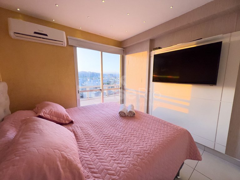 Maravilhosa Vista Mar e Muito Conforto no Apart Hotel Barra