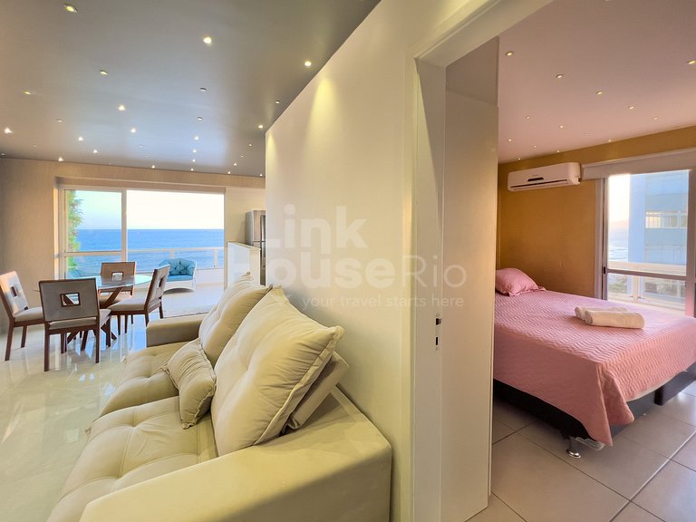 Maravilhosa Vista Mar e Muito Conforto no Apart Hotel Barra