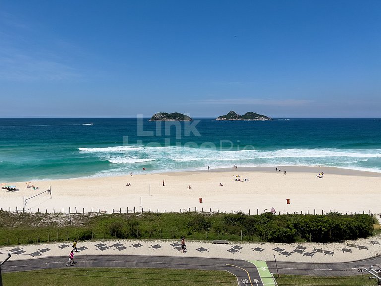 Apart Hotel Barra Leme com Vista Maravilhosa e 2 Qts B1-003