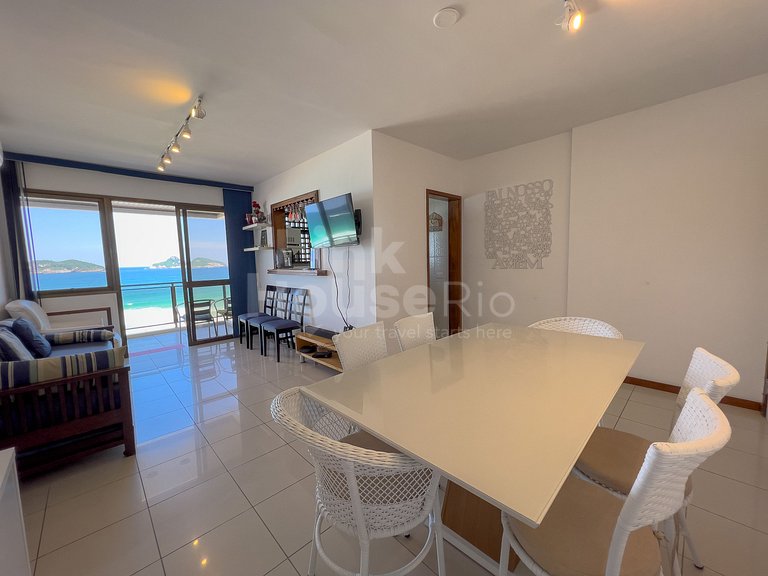 Apart Hotel Barra Leme com Vista Maravilhosa e 2 Qts B1-003