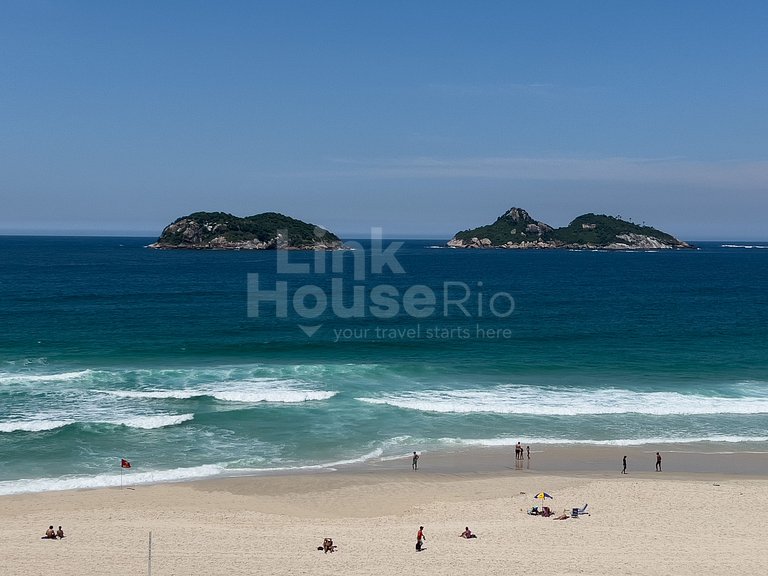 Apart Hotel Barra Leme com Vista Maravilhosa e 2 Qts B1-003