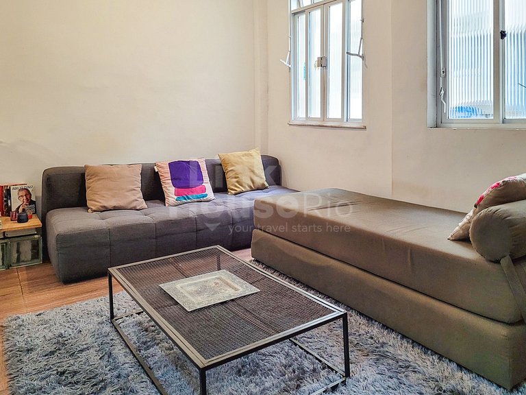 Lindo e Espaçoso Apartamento Entre Copa e Ipanema!