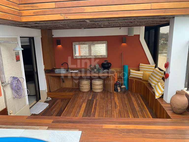 Cobertura Duplex com piscina e Vista Mar B11-0018