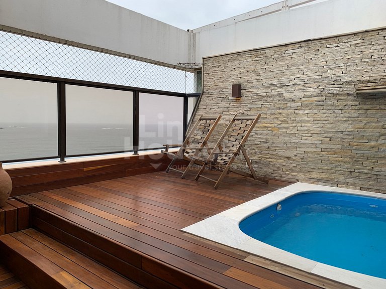 Cobertura Duplex com piscina e Vista Mar B11-0018
